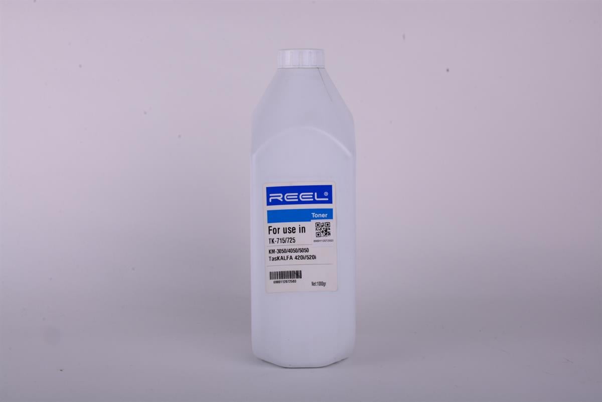 KYOCERA TK 715 TK 725 Reel Toner 1 Kg Şişe   KM 3050, 4050, 5050, Taskalfa 420i, Taskalfa 520i