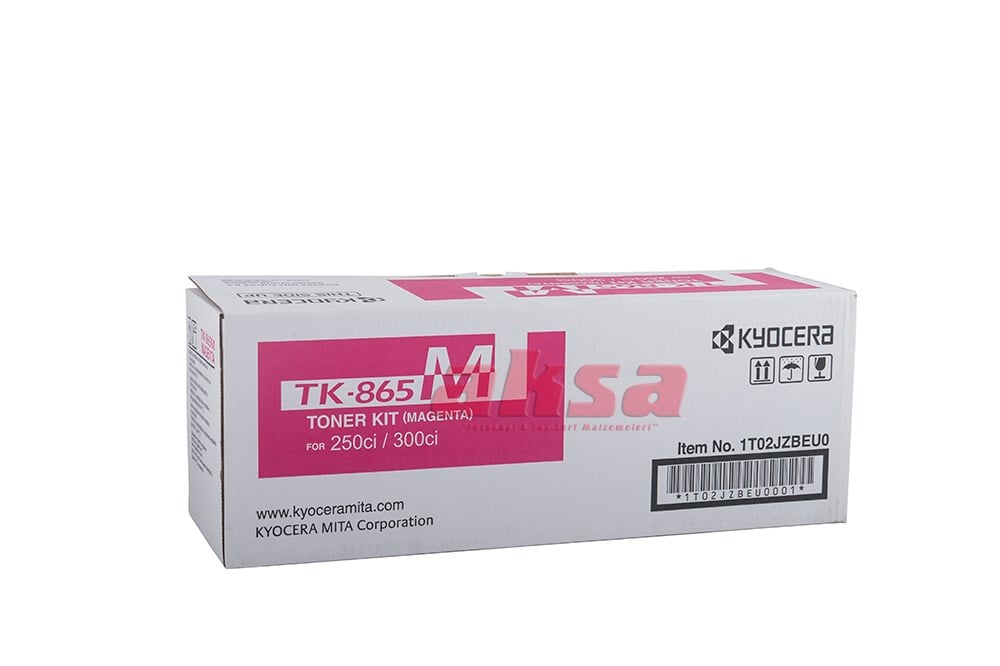 KYOCERA TK 865 Orijinal Magenta Toner 12K 1TO2JZBEUO   Taskalfa 250ci Taskalfa 300ci Taskalfa350ci