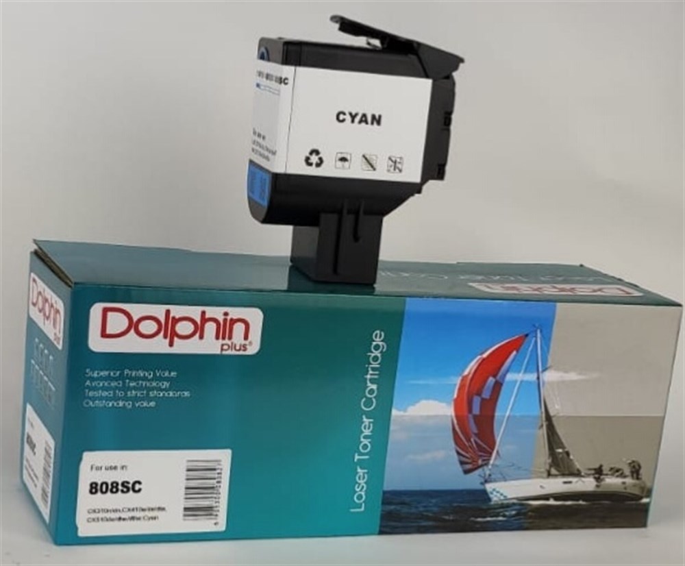 LEXMARK 808SC Dolphin Cyan Toner 2K CX310n/dn/CX410e/de/dte/CX510de/dhe/dthe