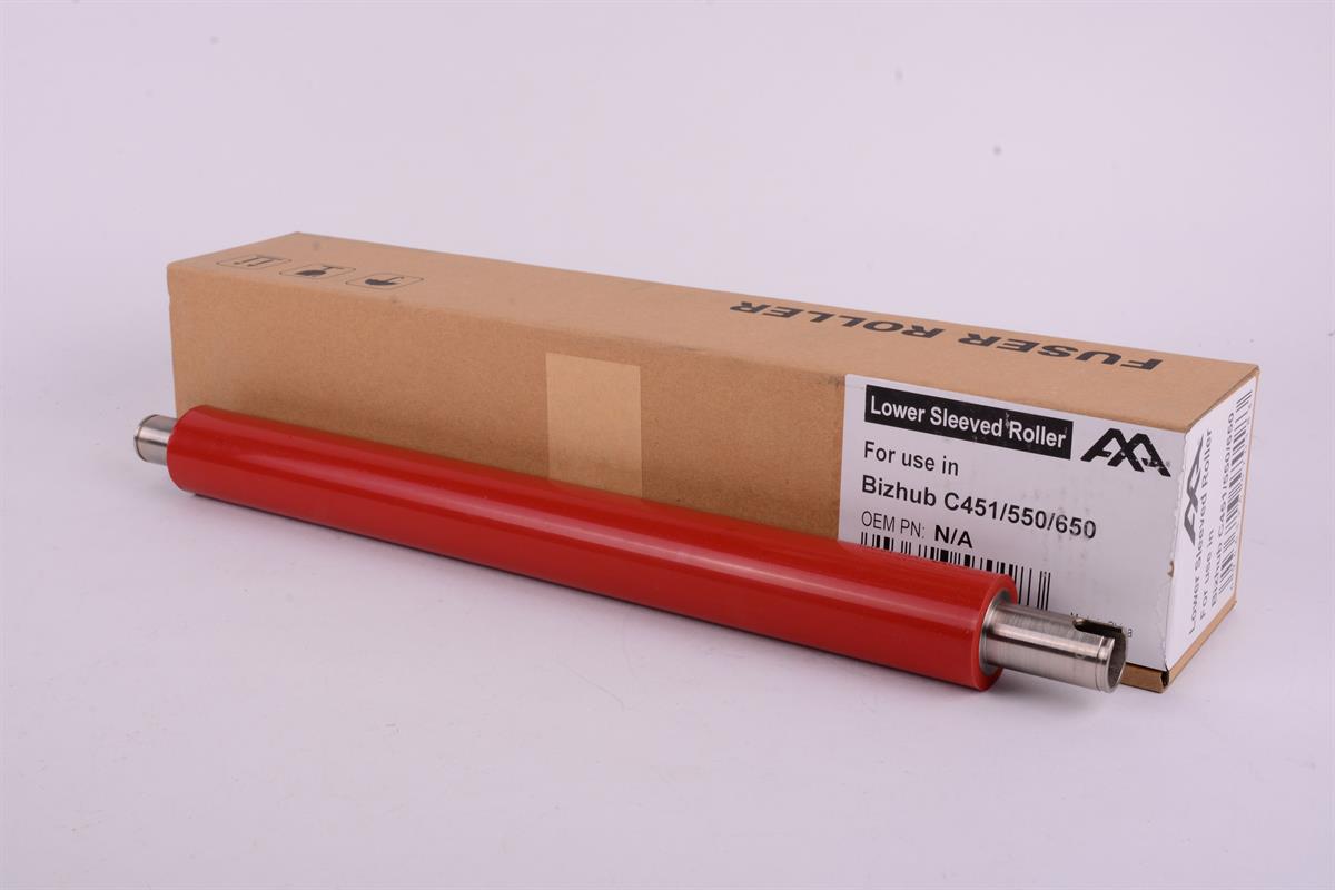 MINOLTA BizhuPC 451 C 550 C 650 AA Lower Sleeved Roller   ( Bizhup C 451, 550, 650)