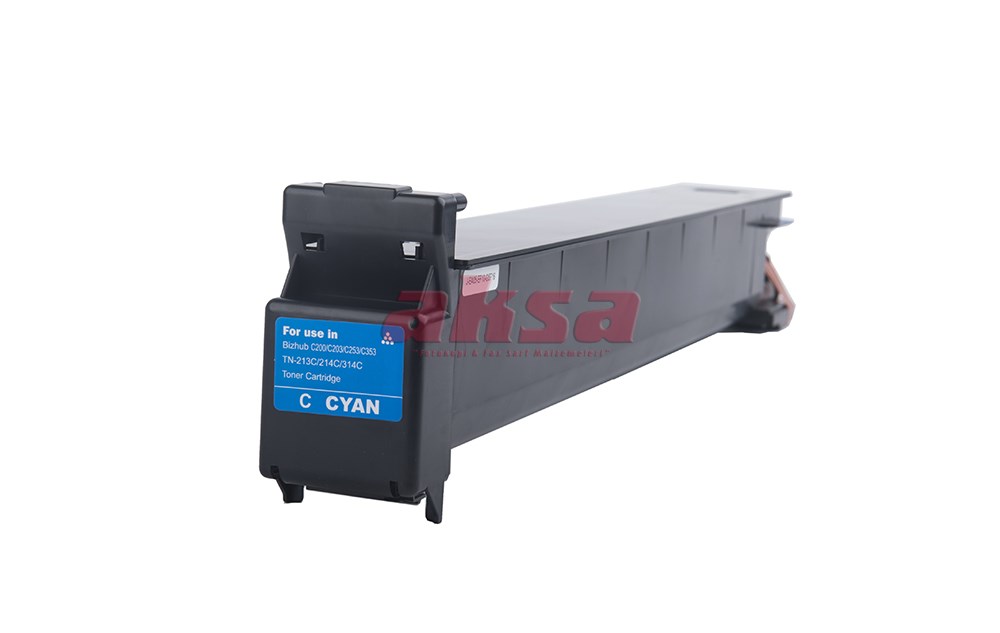 MINOLTA TN 213C 214C 314C AA CYAN TONER A0D7435   BIZHUB C 200 C 203 C 253 C 353