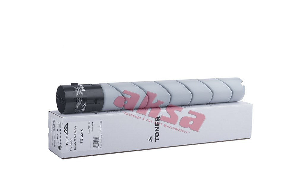MINOLTA TN 321 K TN 322 AA Black Toner 27 K Bizhub C 224 284 364 224e 284e 364e   Bizhub 224e/ 284e/ 364e/ C 224 C 284 C 364/ 224e/ 284e/ 364e  543,50gr