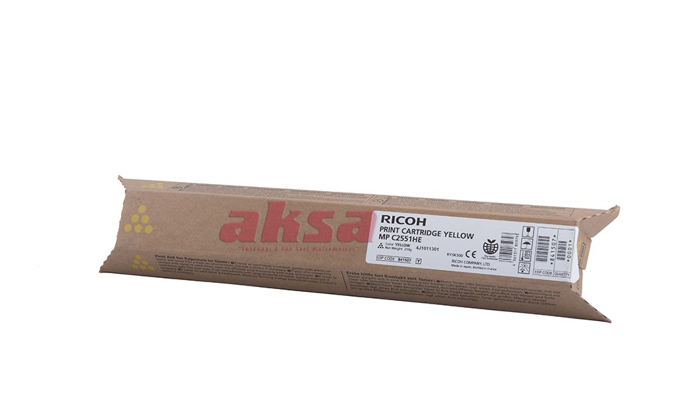 RICOH AFICO MPC 2030 2051 2550 2551 Orijinal Yellow Toner (842062)