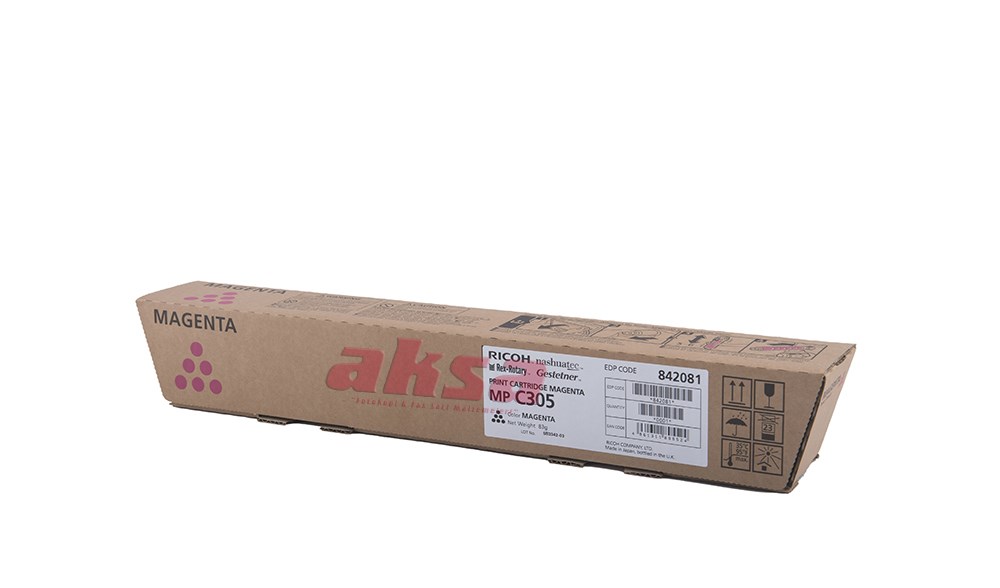 RICOH MPC 305 Orjinal Magnta Toner 842081   Aficio MPC 305 / Aficio MPC 305SP / Aficio MPC 305SPF  (Koli 6 lı)