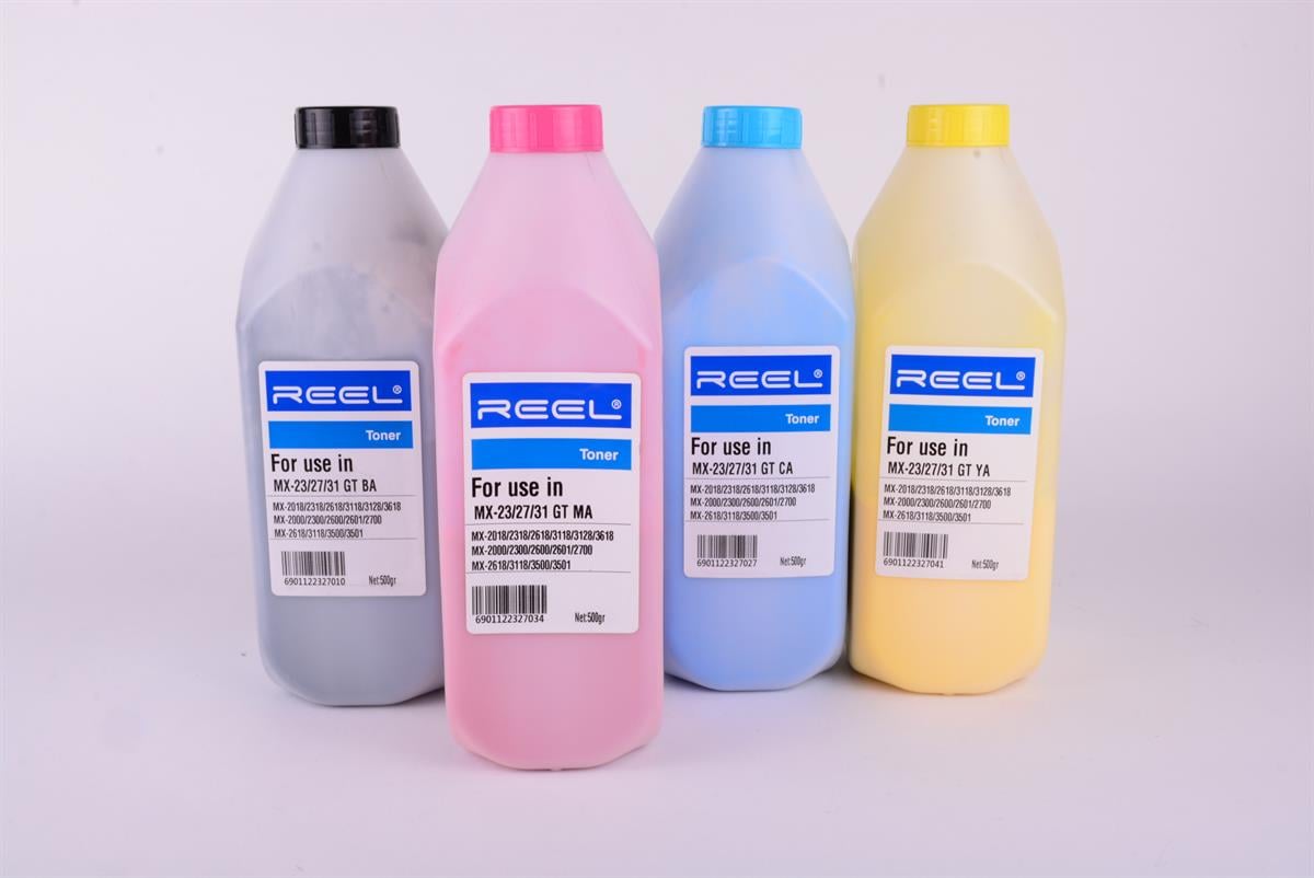 SHARP MX 23 27 31 36 51CT MA Magenta Reel Toner 500gr Bottle