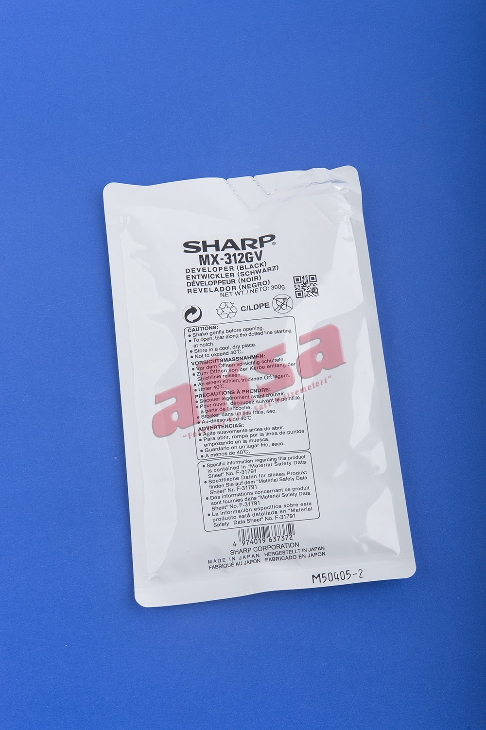 SHARP MX 312GV Orijinal Developer   MX M 260 MX M 264 MX M 310 MX M 314 MX M 354
