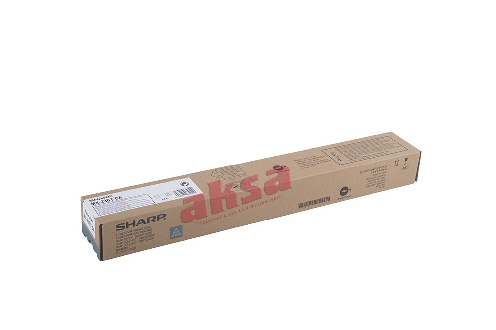 SHARP MX 23GTCA Orijinal Cyan Toner   MX 2010 MX 2310 MX 2314 MX 2614 MX3111 MX311