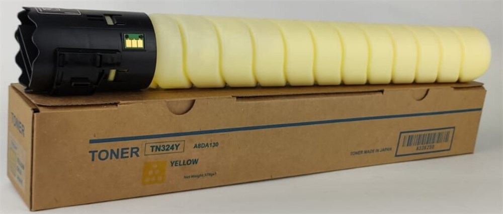 TN-324Y/512Y Yellow Toner Cartridge 500g  A8DA230,A8DA250,A8DA290,A33K232   Bizhub C258/308/368/454/454e/554/554e