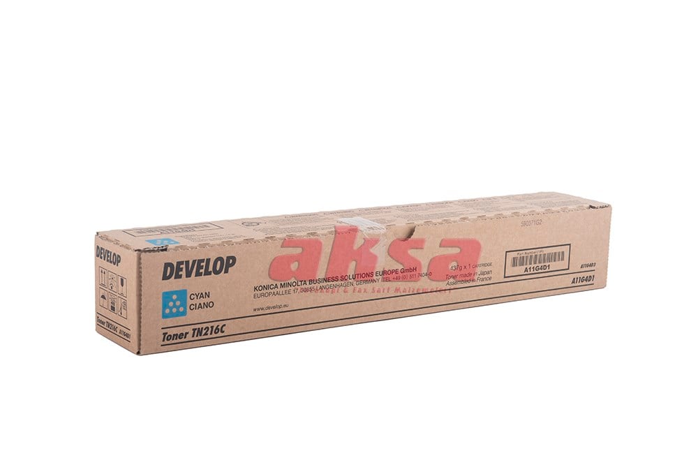DEVELOP TN 216C Orijinal Cyan Toner A11G4D1   ineo + 220 280