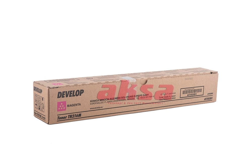 DEVELOP TN 216M Orijinal Magenta Toner A11G3D1   ineo + 220 280