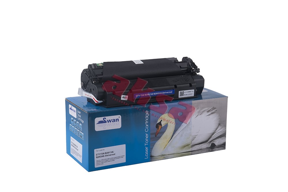 HP C 7115A Q 2613A Q 2624A Swan Laser Toner Canon EP 25   000/ 1005/ LJ 1200/ 1220/ 3300MF P/ 3310MF P/ 3320/ 3330/ 3380MF P/ LJ1300/ 1150