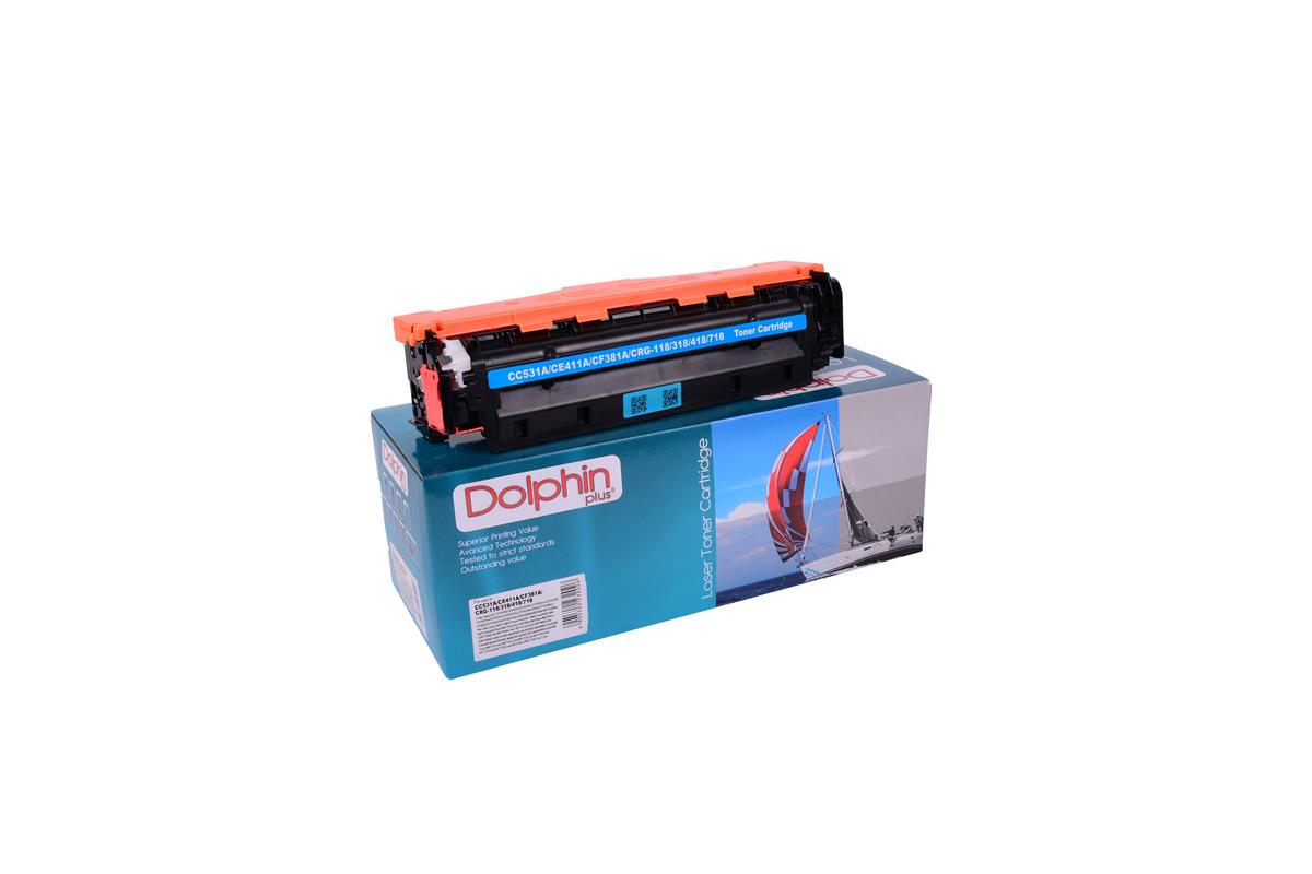 HP CC  531A CE 411A CF 381A Canon CRG 718 418 318 118 Dolphin Cyan Toner   (KOLİ 20) CM 2320n/nf/CP 2020/ 2025/ 2025dn/2025n/2025x /Pro 300 color/ M 351a  Pro MFP M 375NW/ M 475dn/M475dw/Pro 400 Coror Printer M451nw/M471dn/M 471dw