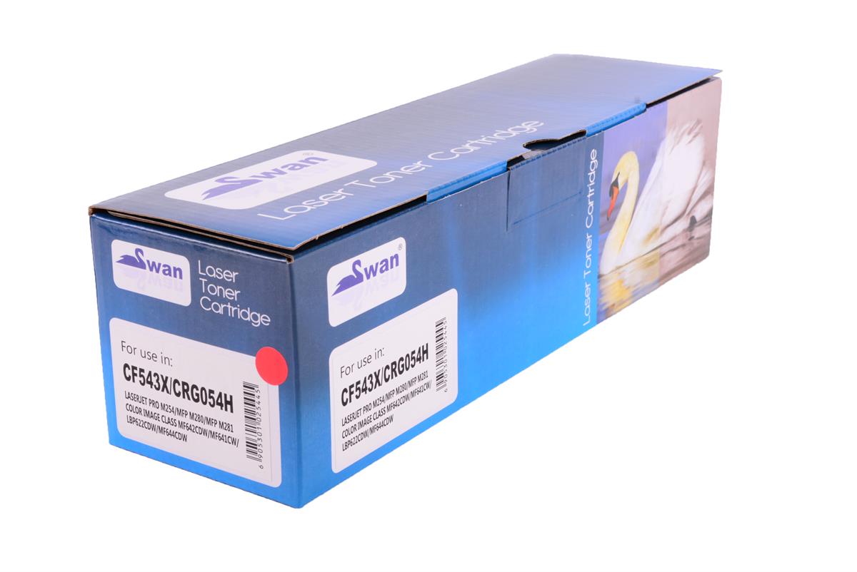 HP CF 543X CRG 054H Swan Magenta Laser Toner(2 5K) Pro M254nw M254dw M281fdn w   (20 Lİ)i SENSYS LBP 621Cw/623Cdw/640C,MF 640C/ 641Cn /641Cw/642Cdw/643Cdw/645Cx