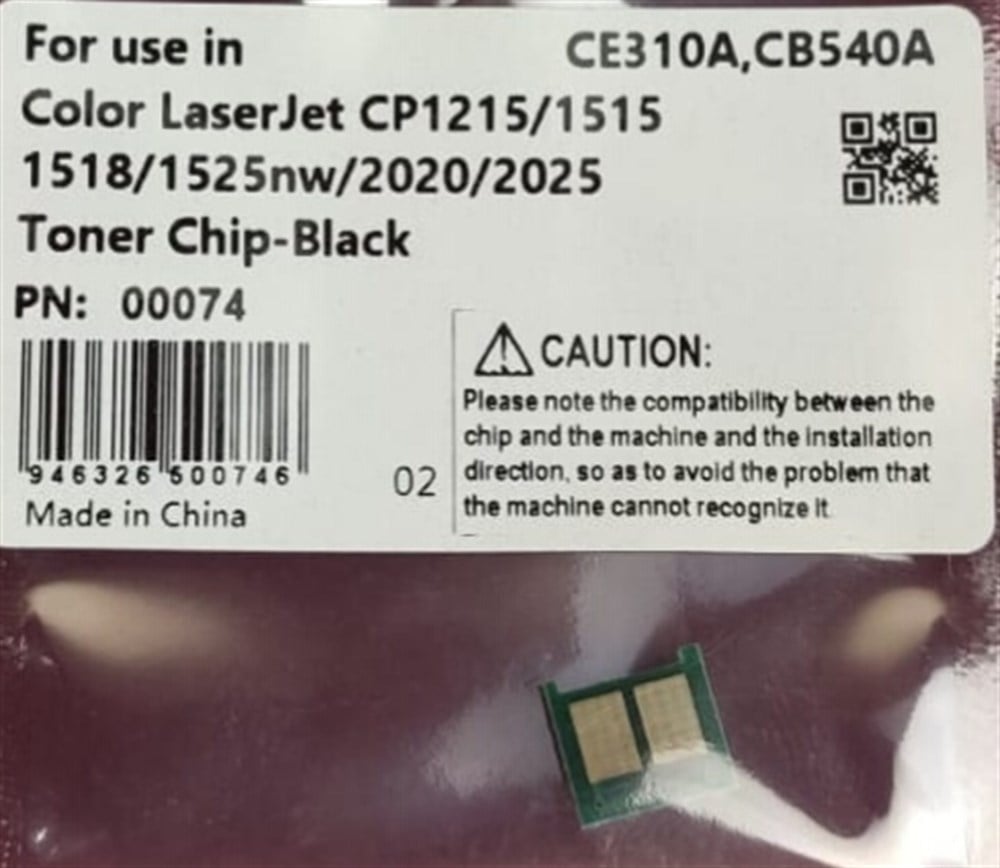 HPTRK/L5 BLACK CHİPCB540/CC530/CE250/CE260/CE310/CF210/CE320/CE410/CF380//CP1215   TRK/C4  //  CP1215/1515/1518/CM1300/1312/CP2020/2025/CM2320  CP3525/4025/1025