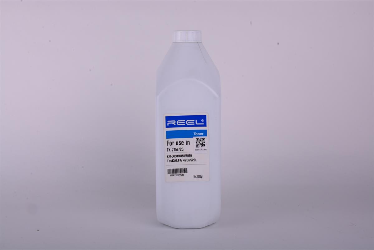 KYOCERA TK 715 TK 725 Reel Toner 1 Kg Şişe   KM 3050, 4050, 5050, Taskalfa 420i, Taskalfa 520i