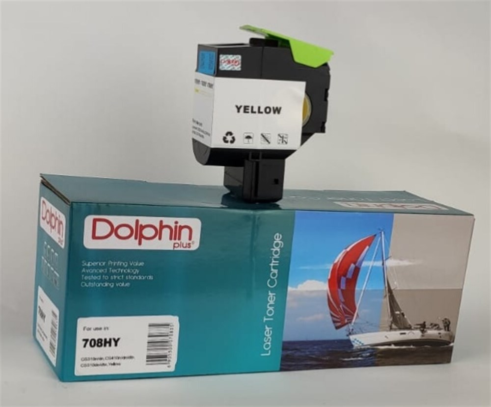 LEXMARK 708HY Dolphin Yellow Toner 3K CS310n/dn/CS410e/de/dte/CS510de/dhe/dthe