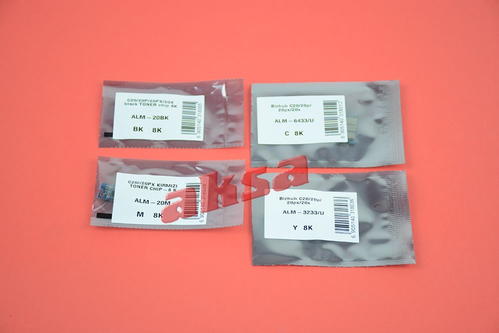 C 20 20PX MAVİ TONER CHIP 8 K   C 20/20P/20PX/20X