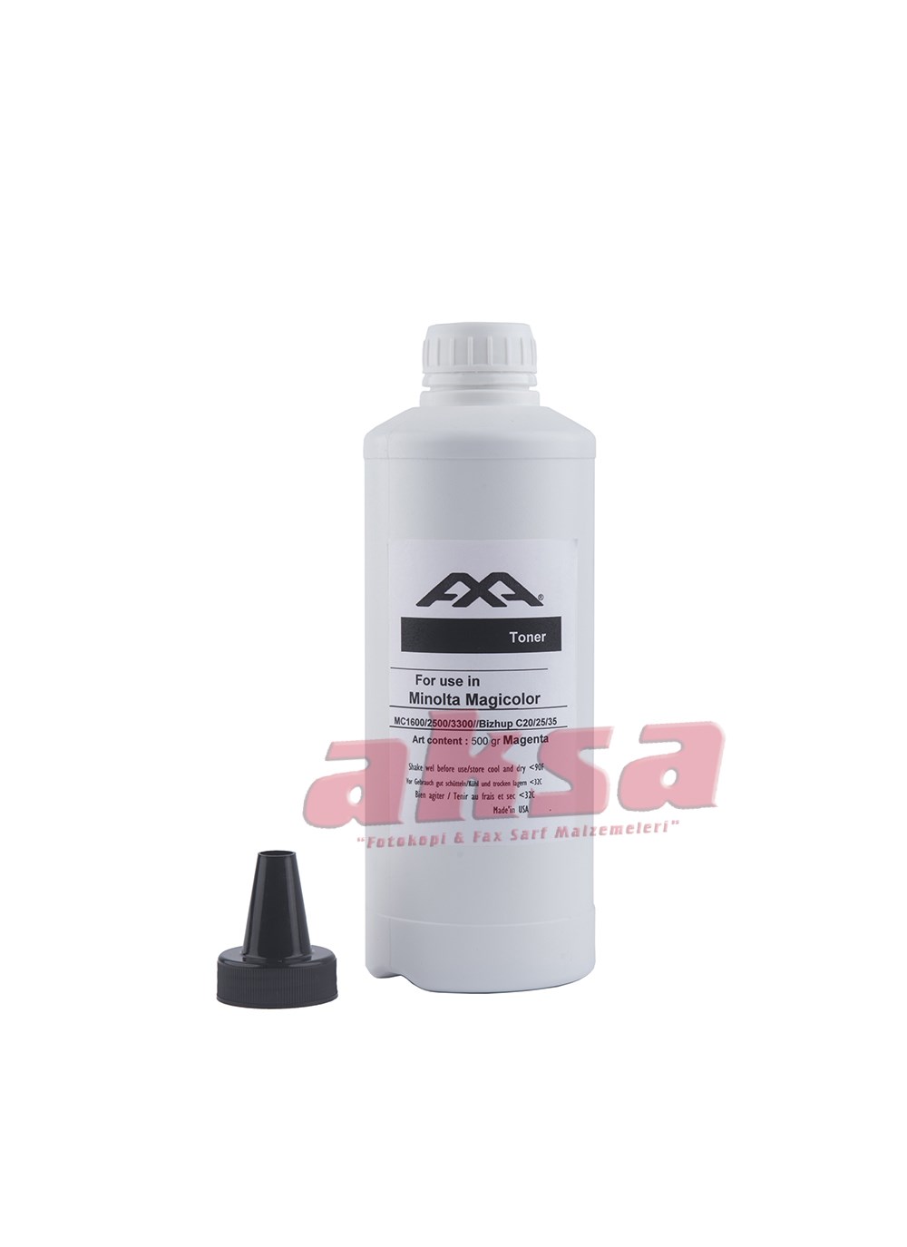 Magicolor Magenta Toner(500gr) 1600 2400 2500 3300 BizhuPC 20 25 35