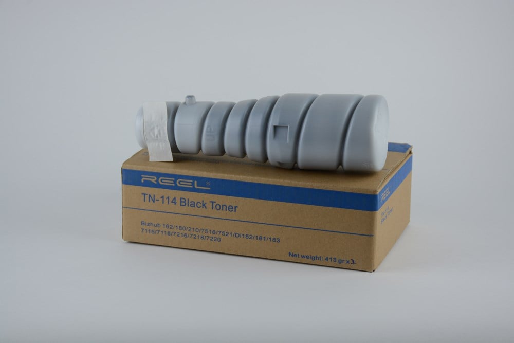 MINOLTA TN 114 Reel Toner 413 gr Bizhub 162 180 210 DI152 181 183 1611 1811 2011   Koli 20li Bizhub 162/ 180/ 210/ 7516/ 7521  DI 152/ 181/ 183/ 1611/ 1811/ 2011