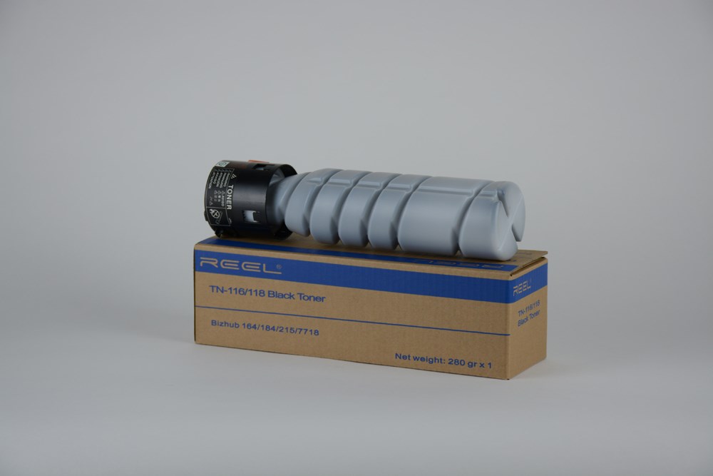 MINOLTA TN 116 TN 118 Reel Toner 164 184 215 7718 280 gr   Koli 24lü BIZHUB 164/ 165/ 184/ 195/ 215/ 7718  INEO 164/ 165/ 184/ 195/ 215/ 7718