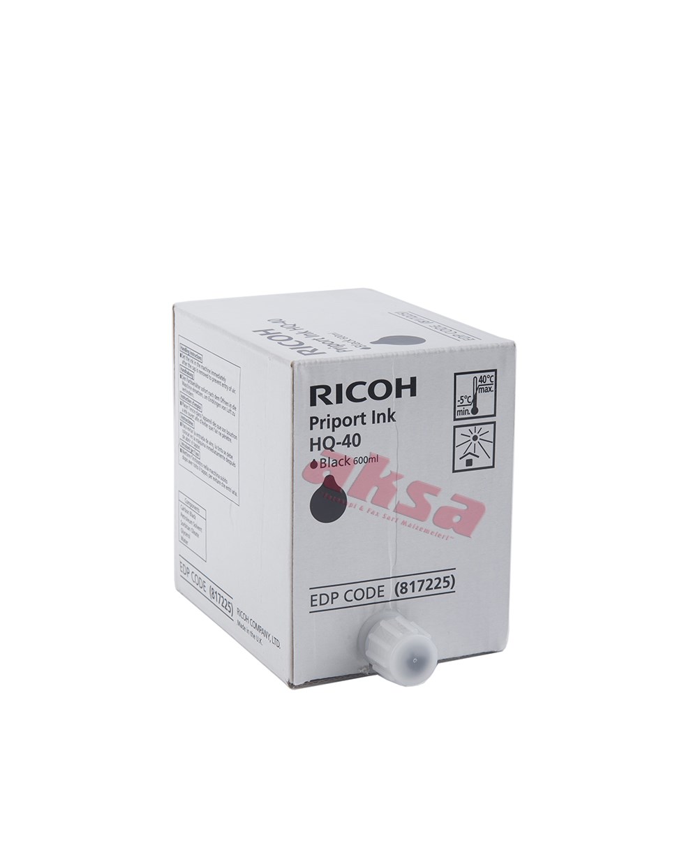 RICOH JP 4500 DX 4542 HQ40 MÜREKKEP 817225   REX 4450  JP4500, JP4500