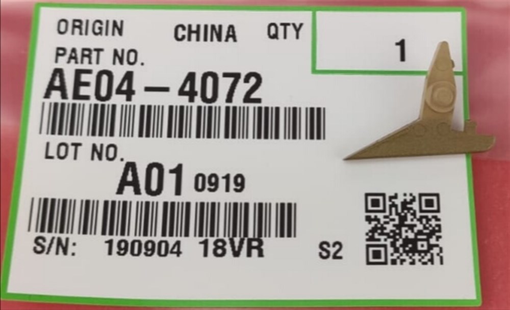 Ricoh MP301 Upper Fuser Picker Finger AE04472(AE04 4072)