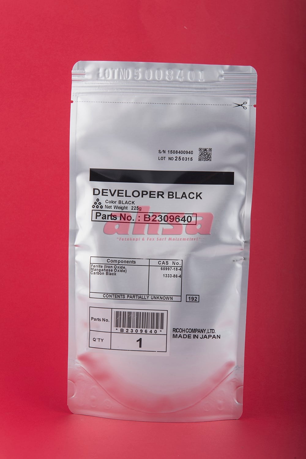 RICOH MPC 2500 C 3000 Orijinal Black Developer B2309640   MPC 2500\3000