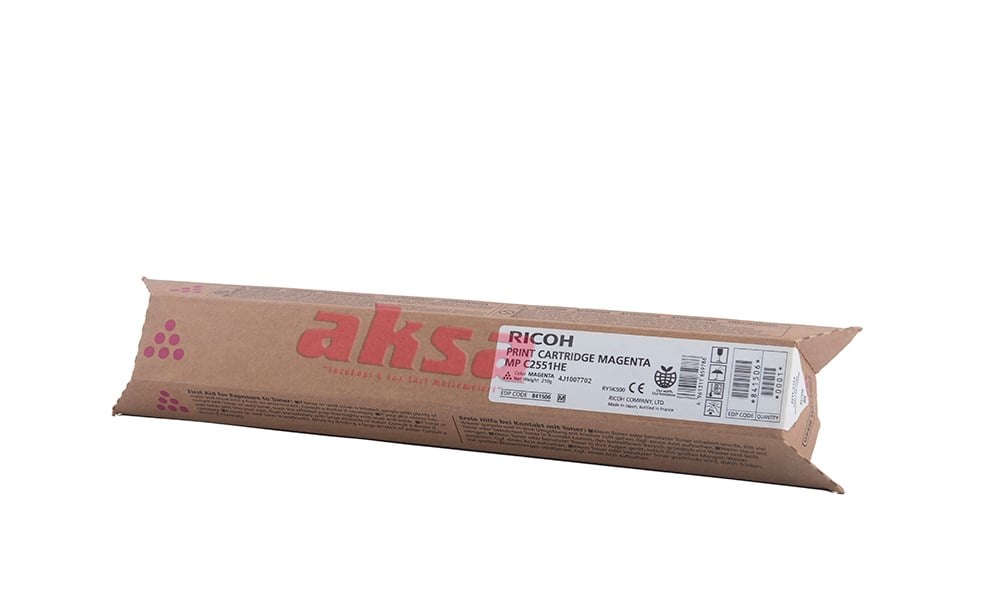 RICOH AFICO MPC 2030 MPC 2051 MPC 2550 MPC 2551 Orijinal Magenta Toner 841506   MPC 2051/2551
