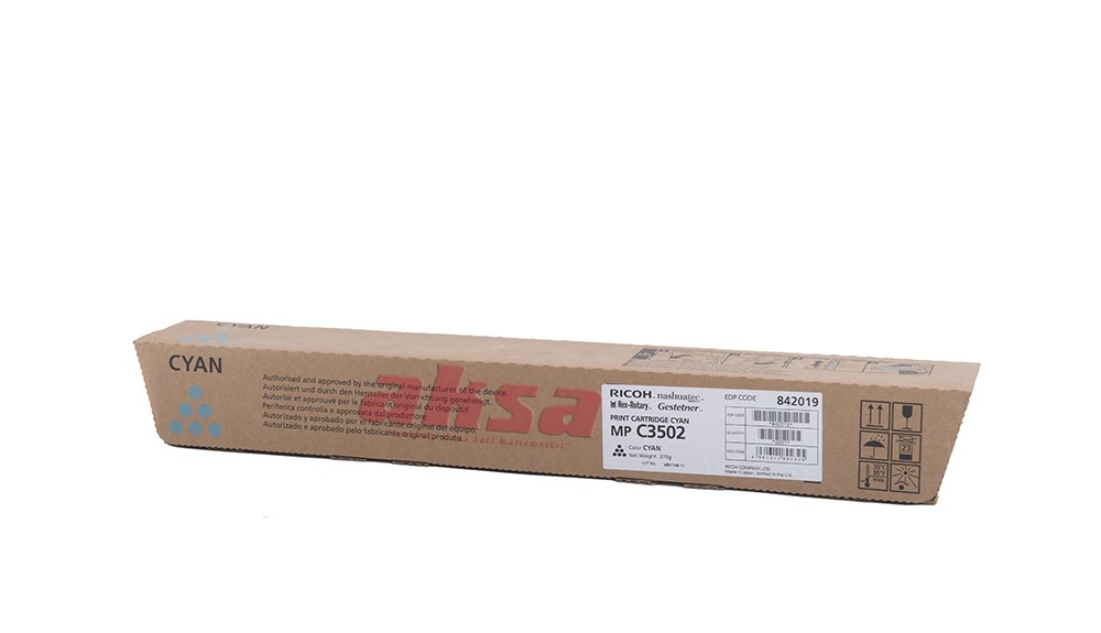 RICOH MPC 3002 MPC 3502 Orijinal Cyan Toner 841742