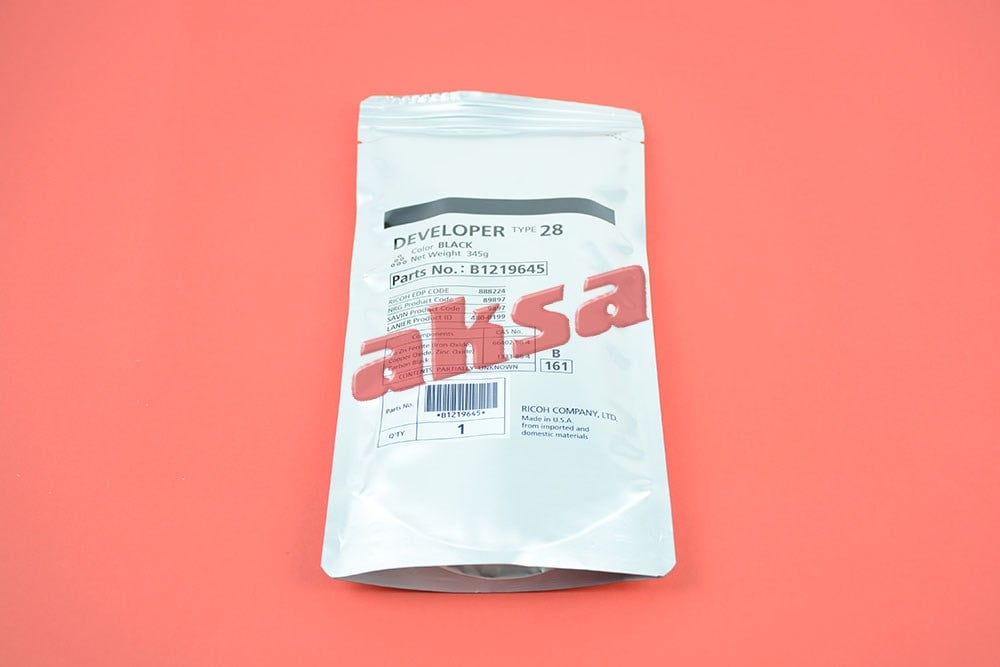 RICOH TYPE 28 Orijinal Developer B1219645 Aficio 2015 2016 2018 2020 2510   3025/ 3030/ MP 1500/ 1600/ 2000/ 2550/ 2851/ 3351  DSM 615, 616, 618, 620, 716, 721