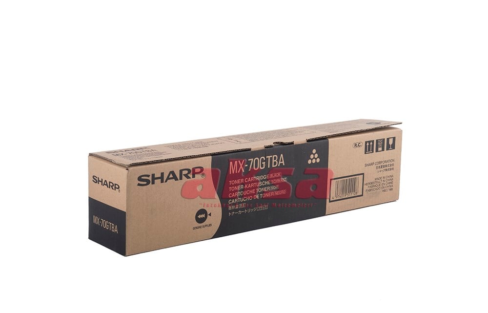 SHARP MX 70GBA Orijinal Black Toner   MX 5500N 6200N 7000N 7001N