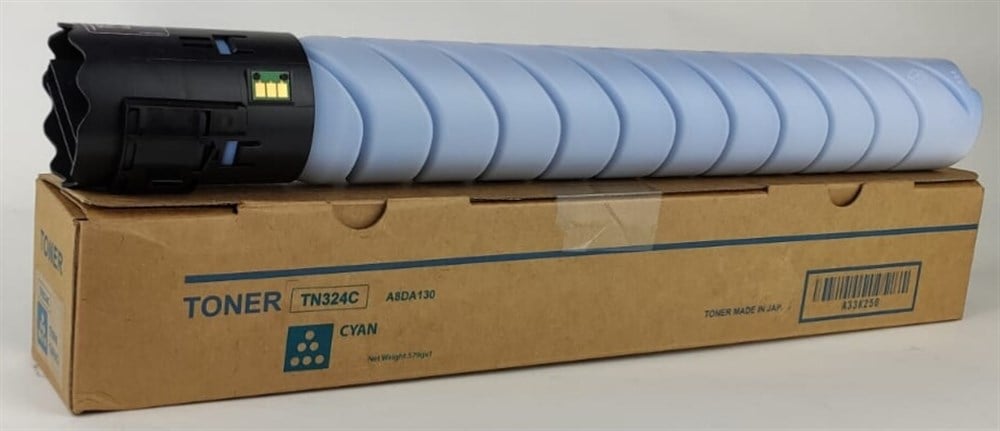 TN-324C/512C Cyan Toner Cartridge 500g  A8DA430,A8DA450,A8DA490,A33K432   Bizhub C258/308/368/454/454e/554/554e