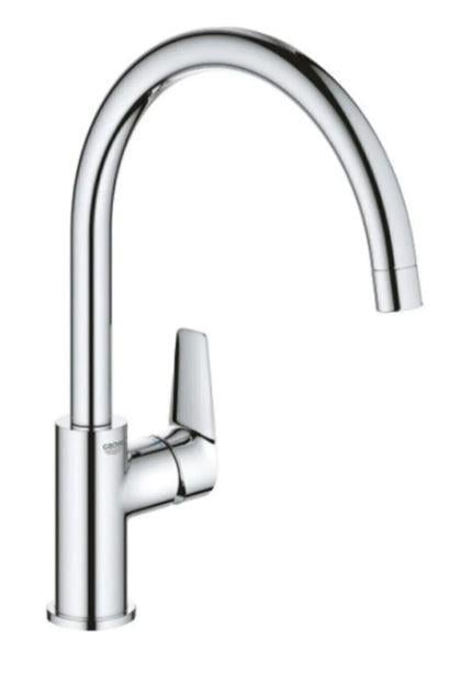 Grohe Bauedge Tek Kumandalı Eviye Bataryası C Çıkış Ucu Krom