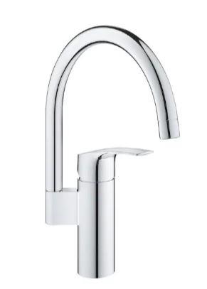 Grohe Eurosmart Kuğu Borulu Eviye Bataryası