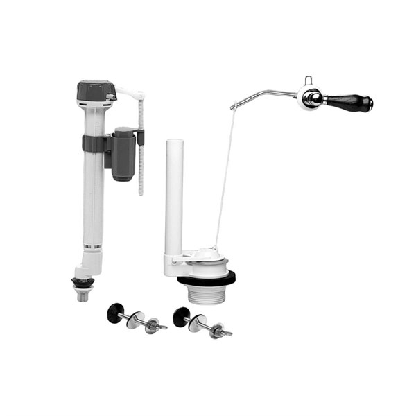 VitrA Alttan su girişli rezervuarlar için ahşap kollu iç takım