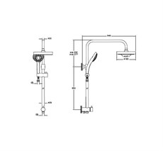 A45597 Artema System Rain LS25 Duş Kolonu