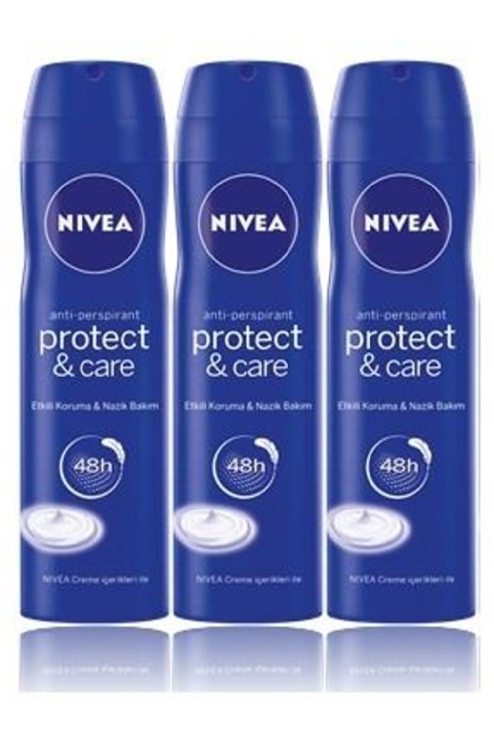 3 Adet Nivea  Deo 150 Ml Protect & Care Bayan