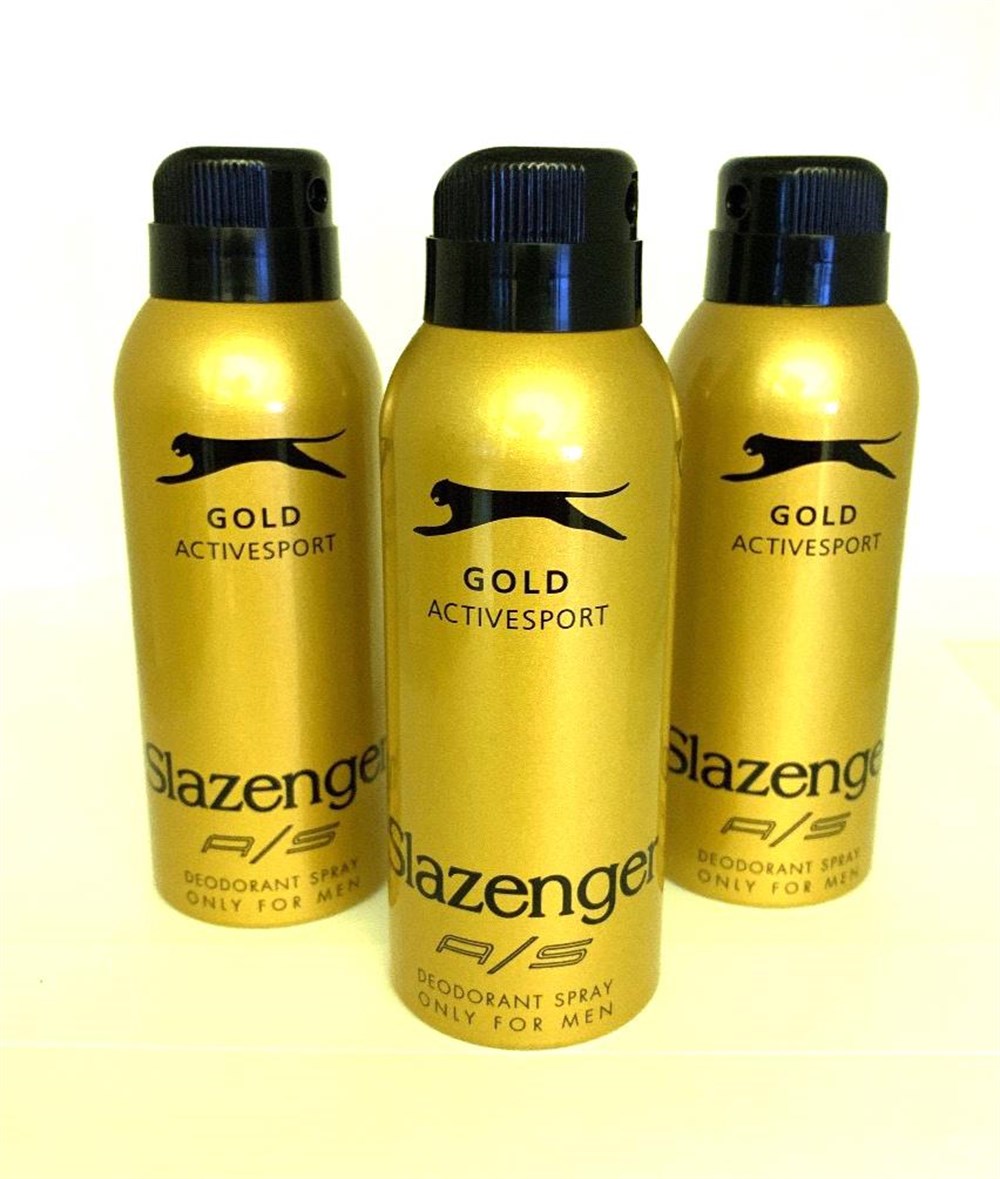 3 Adet Slazenger Deodorant Gold 150 Ml