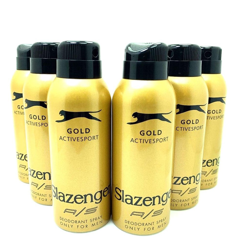6 Adet Slazenger Deodorant Gold 150 Ml