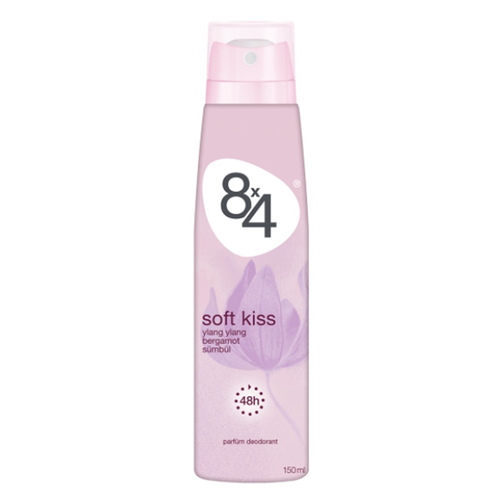 8X4 Women Soft Kiss Deodorant 150 Ml