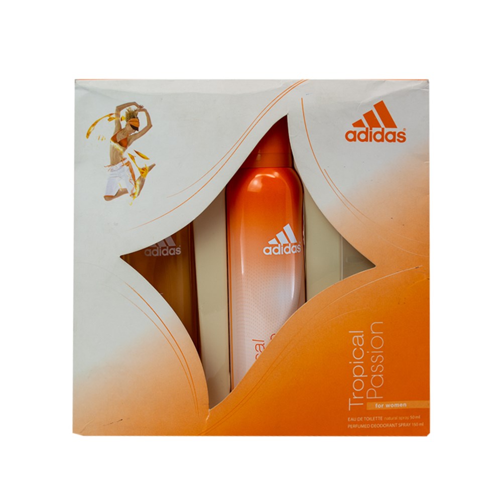 Adidas Kofre Edt 50 Ml Women + Deodorant 150 Ml Tropical Pasion