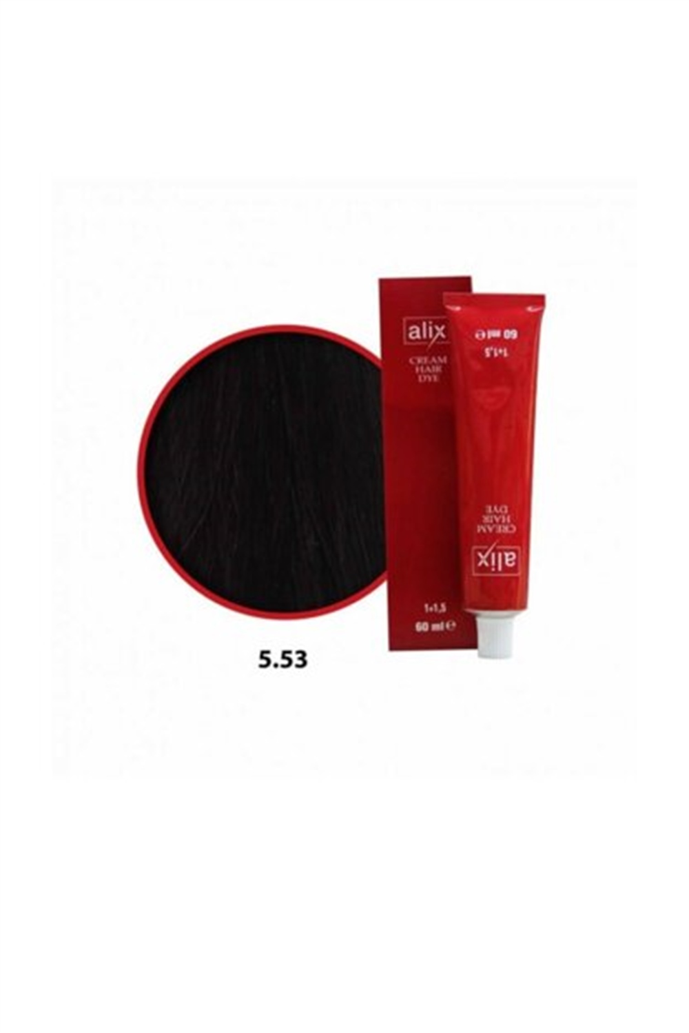 Alix Saç Boyası 60 Ml 5,53 Açık Kestane Akaju Dore