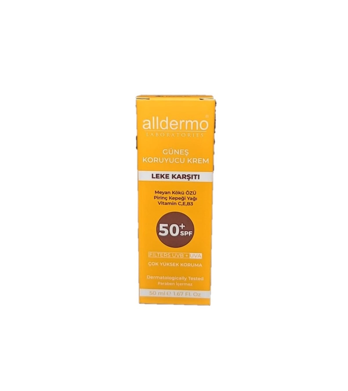 Alldermo Leke Karşıtı Güneş Kremi 50 Spf 50 Ml