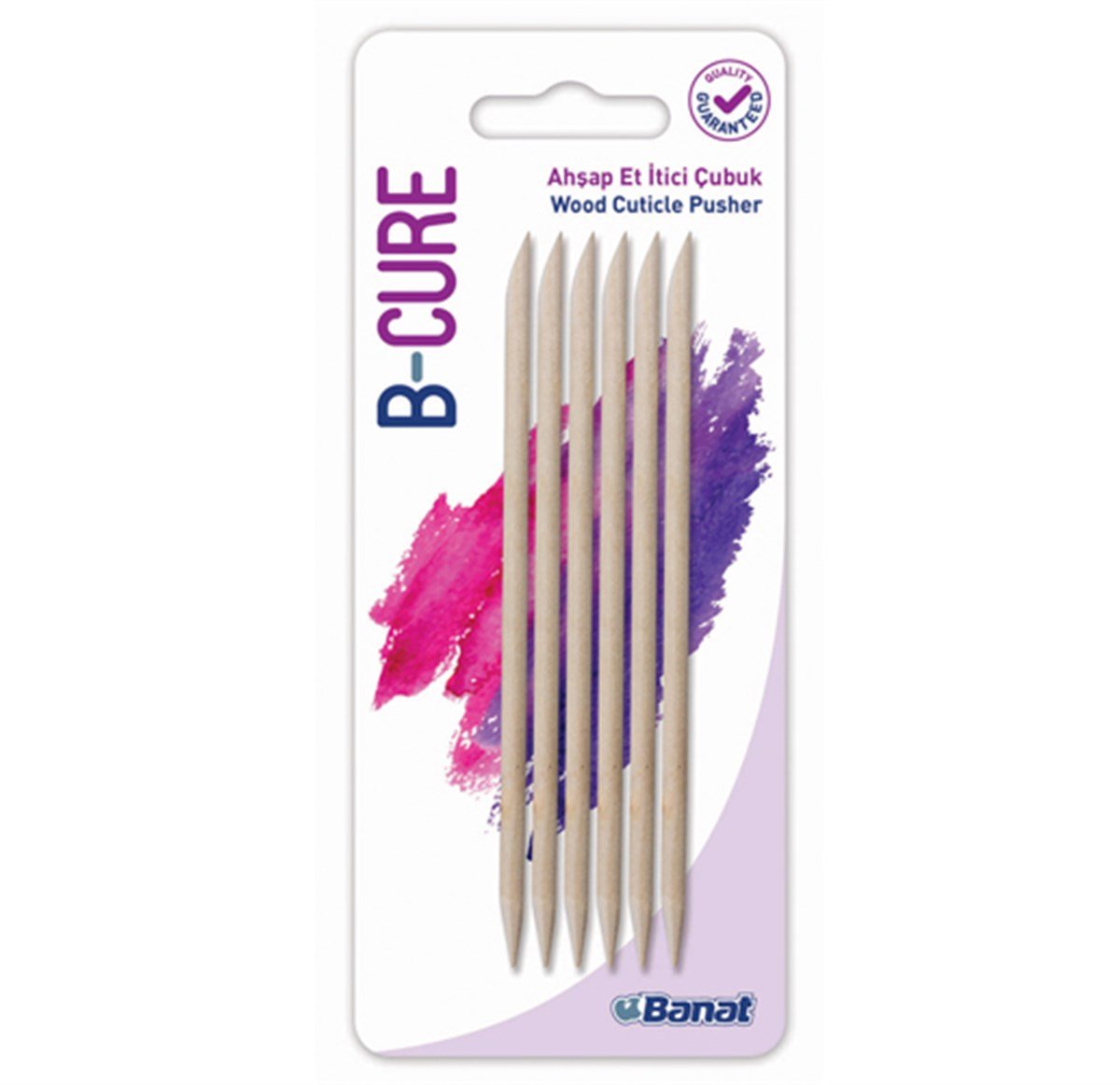 Banat B-Cure Ahşap İtici Çubuk 6'Lı