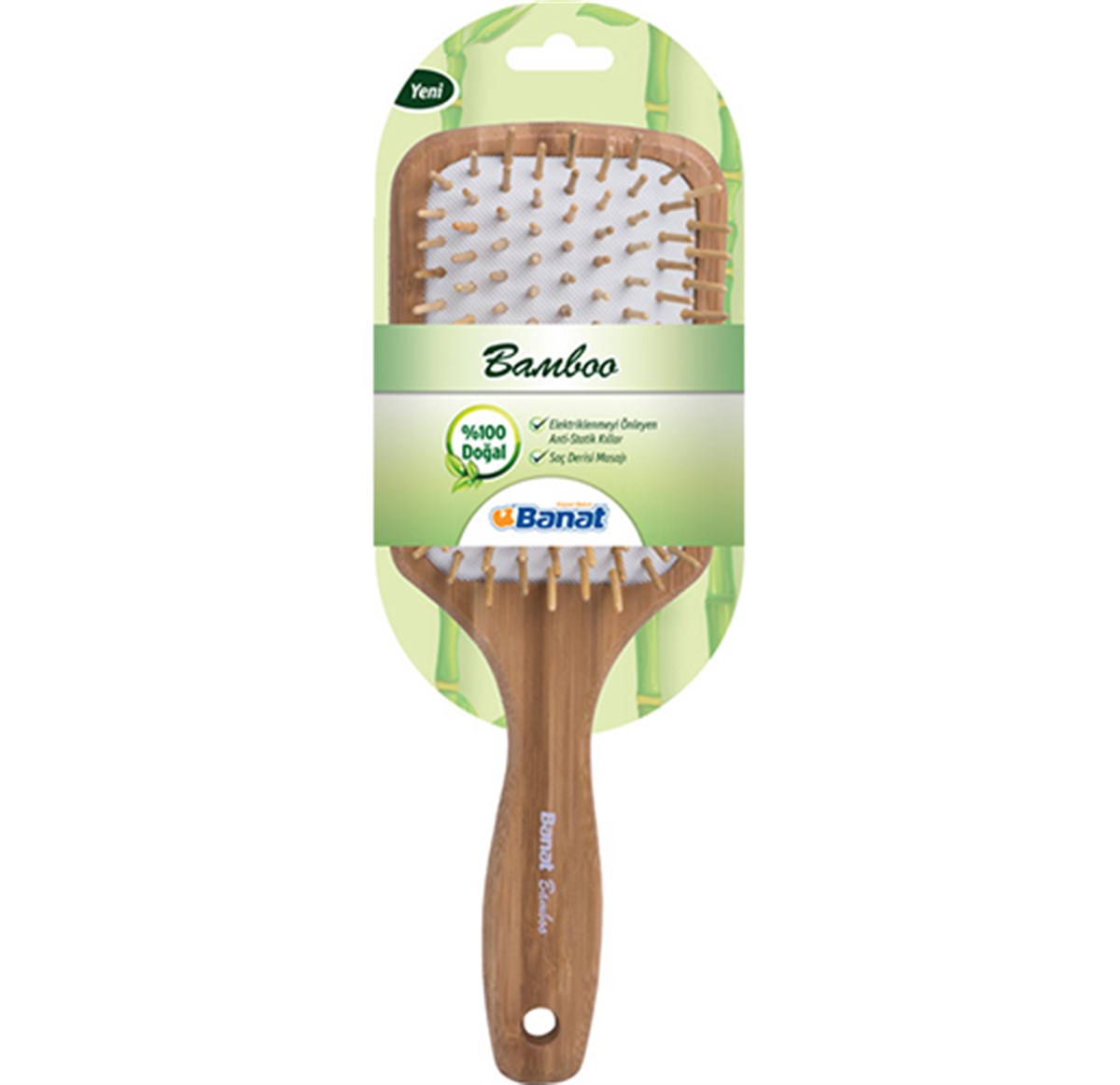 Banat Bamboo 129 %100 Doğal Saç Fırçası