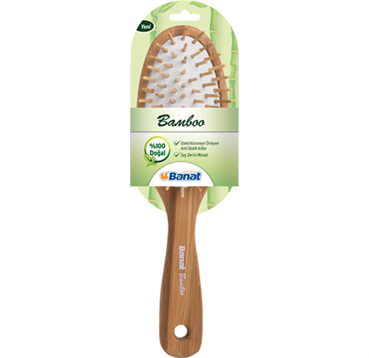 Banat Bamboo 181 %100 Doğal Saç Fırçası