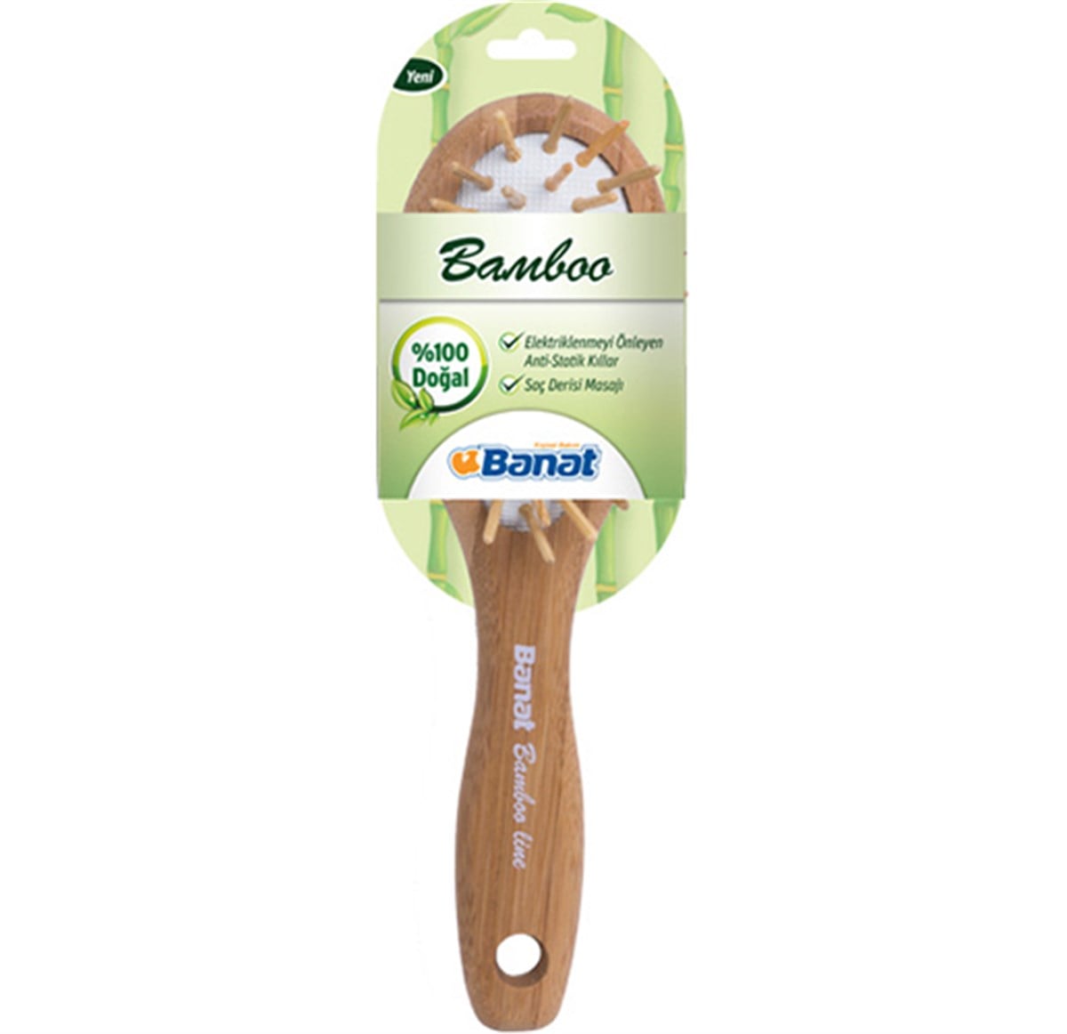 Banat Bamboo 228 %100 Doğal Saç Fırçası