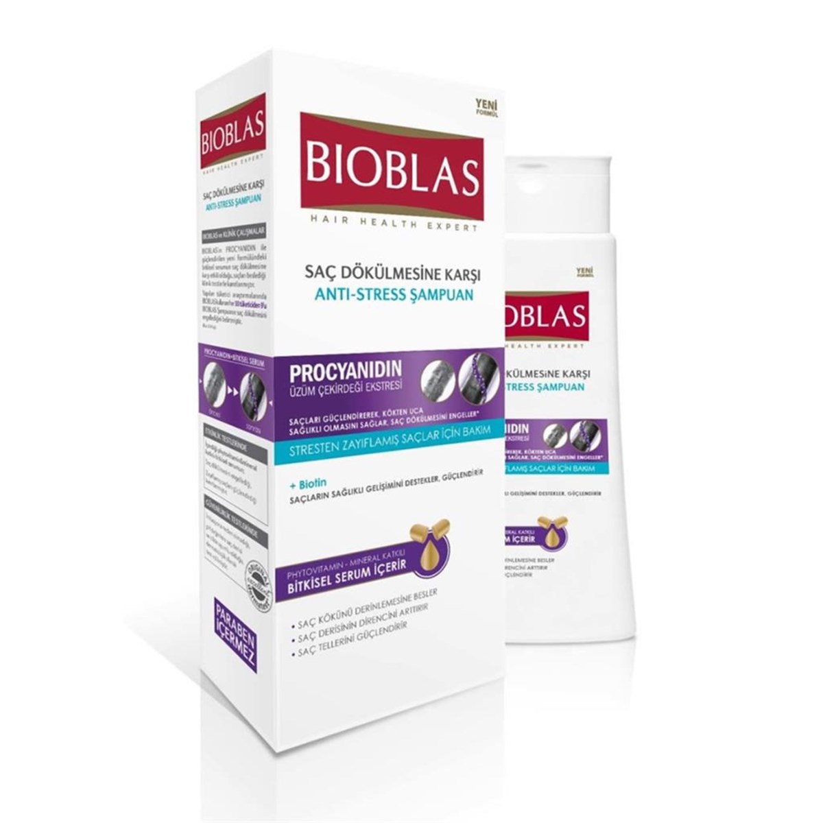 Bioblas Prociyanidin Antistress Dökülme Karşıt Şampuan 360Ml