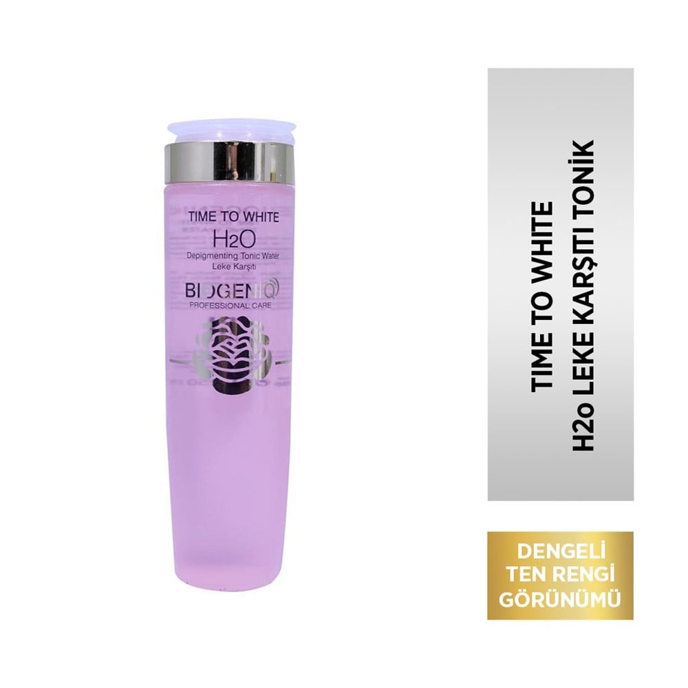 Biogeniq Time To White H2O Leke Karşıtı Cilt Bakımı Toniği 250 Ml