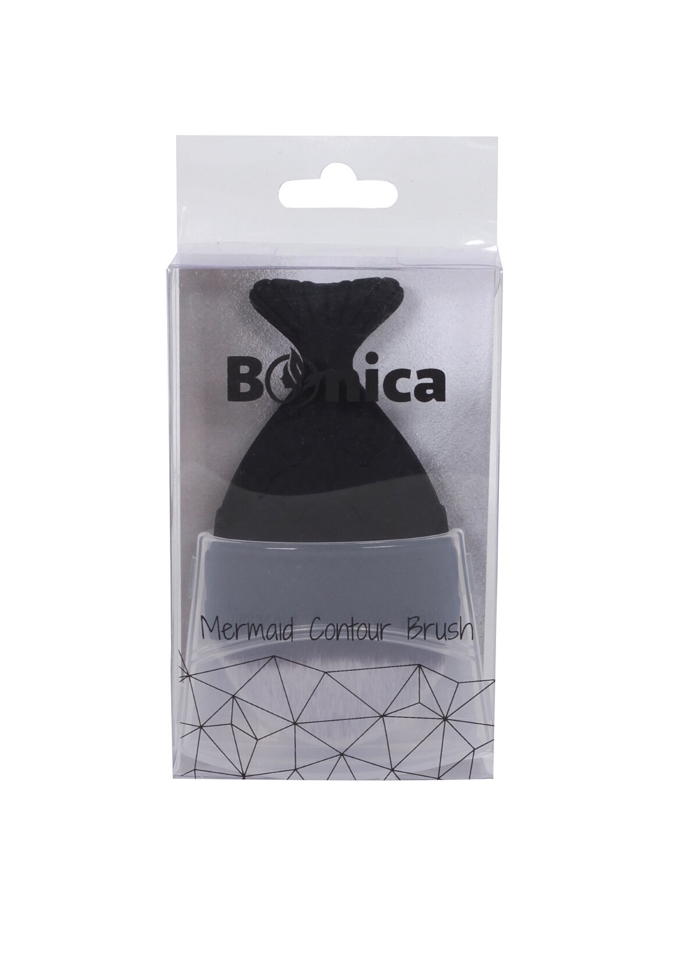 Bonica Makyaj Fırça Balık Siyah Mat